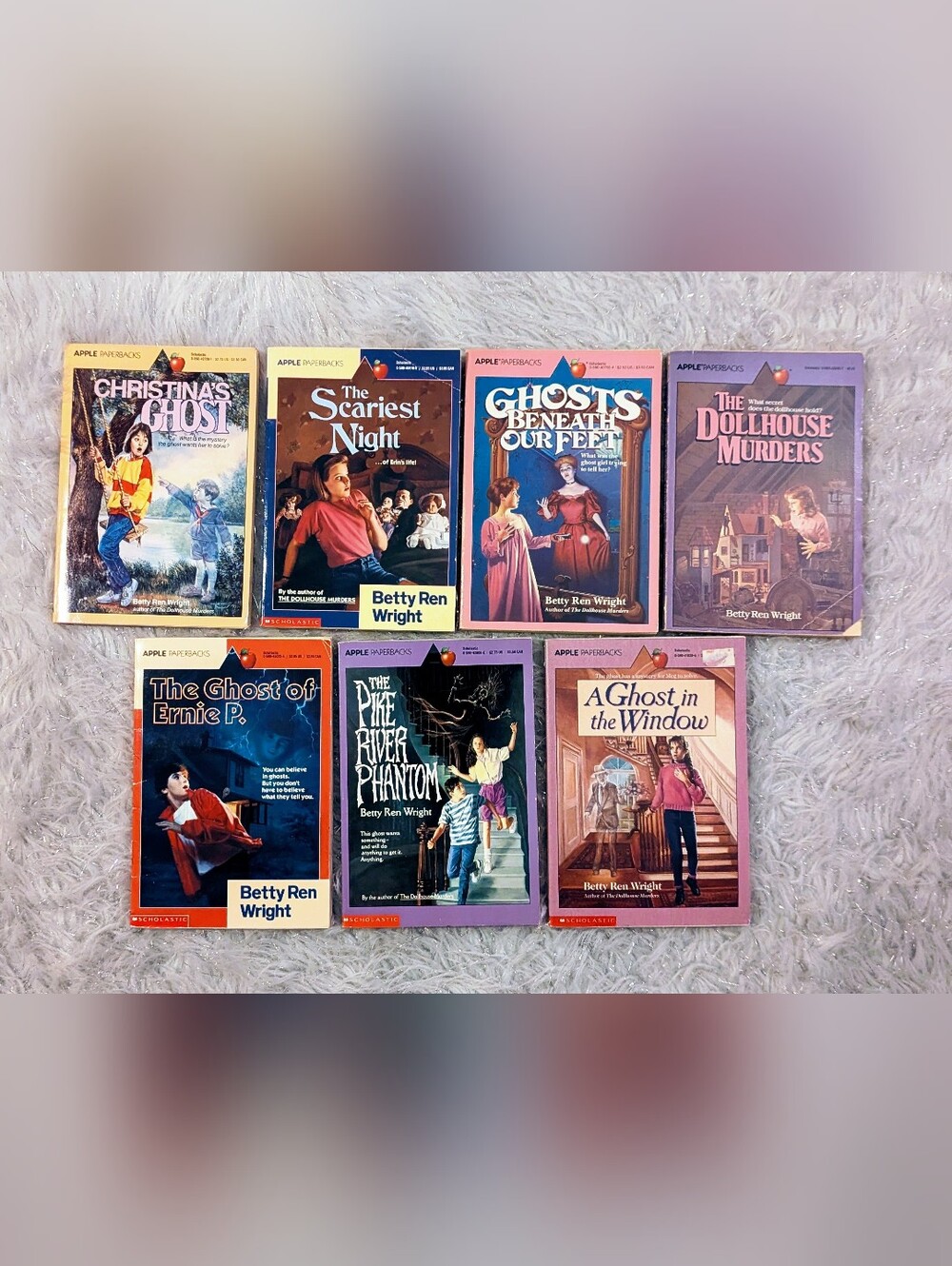 Betty Ren Wright Vintage Spooky Ghost Stories Lot Of 7